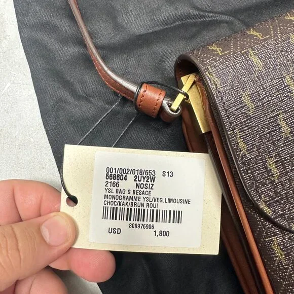 SAINT LAURENT Saint Laurent Satchel Le Monogram Shoulder Bag 568604 Leather - Picture 3 of 12